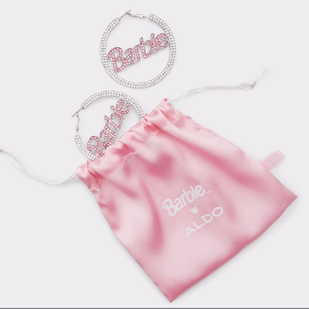 Zara X Barbie Rhinestone Hoop earrings